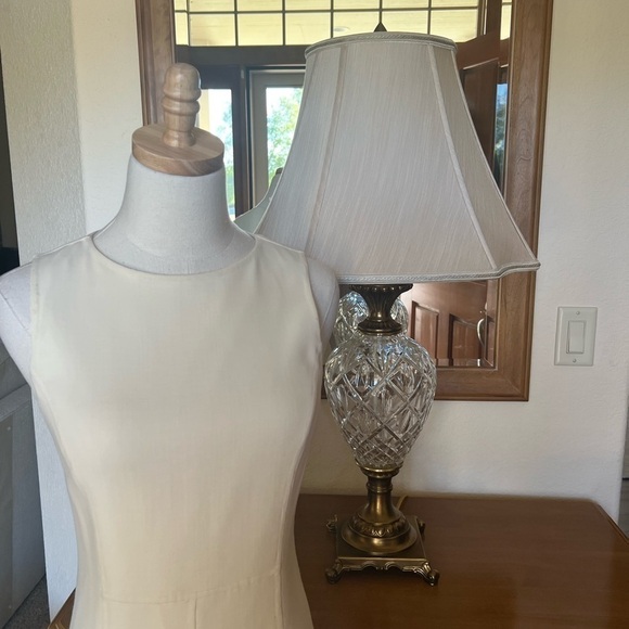 NWOT Giorgio’s Palm Beach made in Italy Virgin Wool Ivory Dress Size 40/10 - Picture 6 of 10